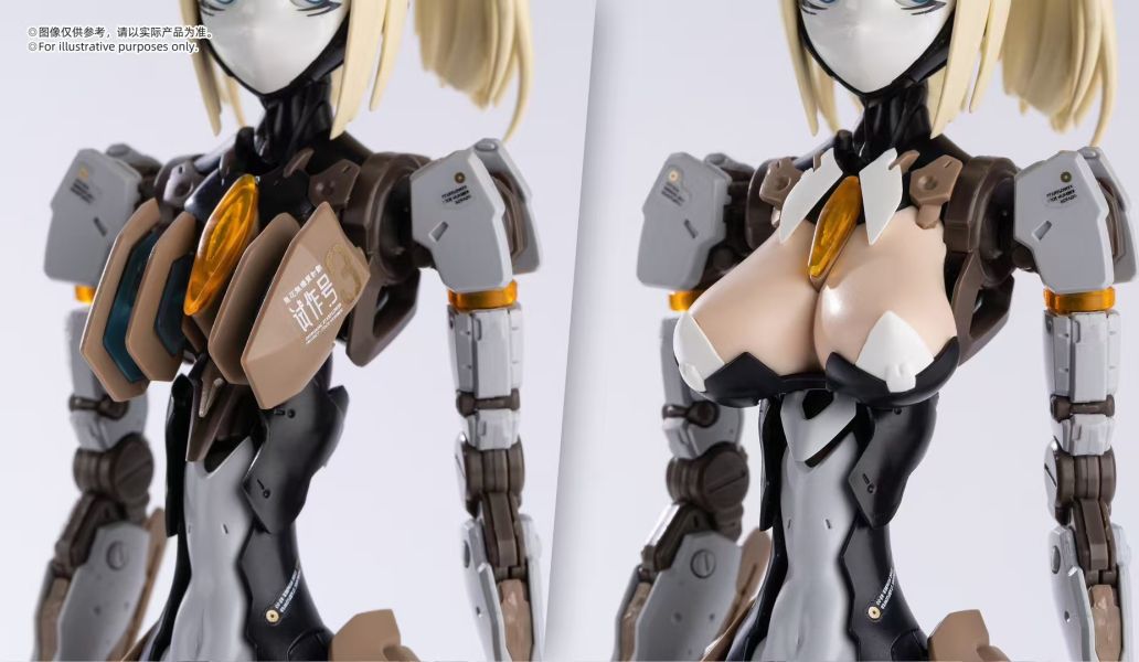 核誠治造×和模線蘿莎計劃ROSADO RS-03 星花 百合MK31/10 拼裝機娘模型 