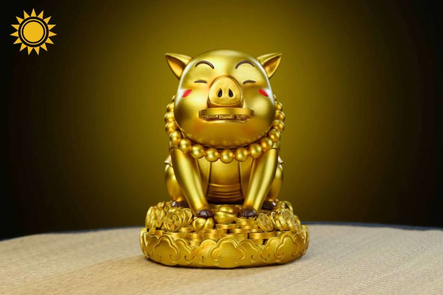 太陽模玩 火影綱手豚豚豬 招財小豬 潮玩擺件 