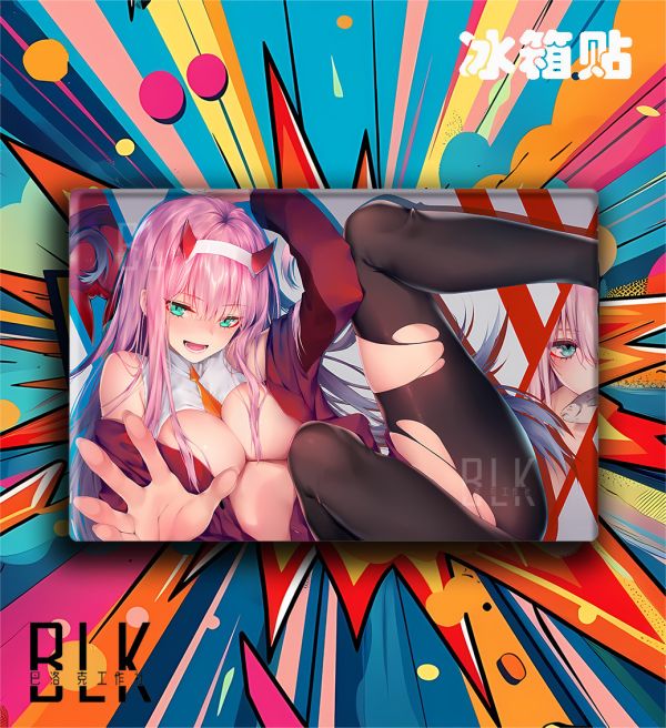 巴洛克《黑絲零二》Zero Two國家隊裝飾畫冰箱貼 