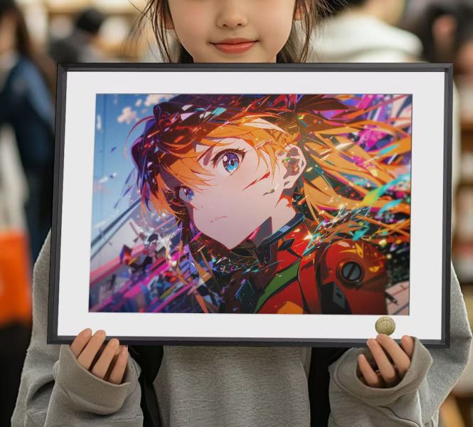 皇呱 《彩色明日香》新世紀福音戰士明日香午睡毯地毯裝飾畫 