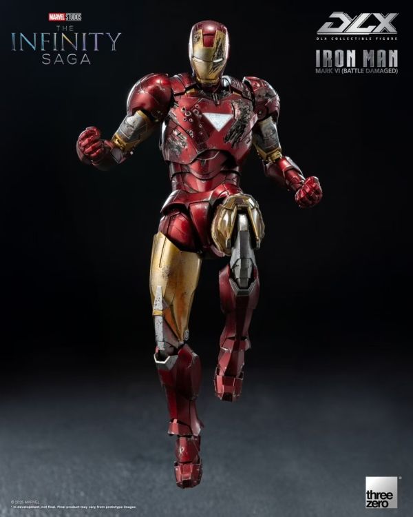 正版授權 Threezero 17.5cm DLX 鋼鐵俠Mark 6 戰損版 