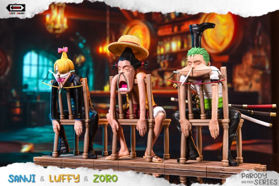 LEFT & RIGHT Studio 左右工作室 海賊王名場面系列第一彈-草帽團坐姿三戰力 