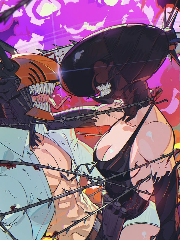 星空《bomb love》電鋸人蕾塞篇裝飾畫 