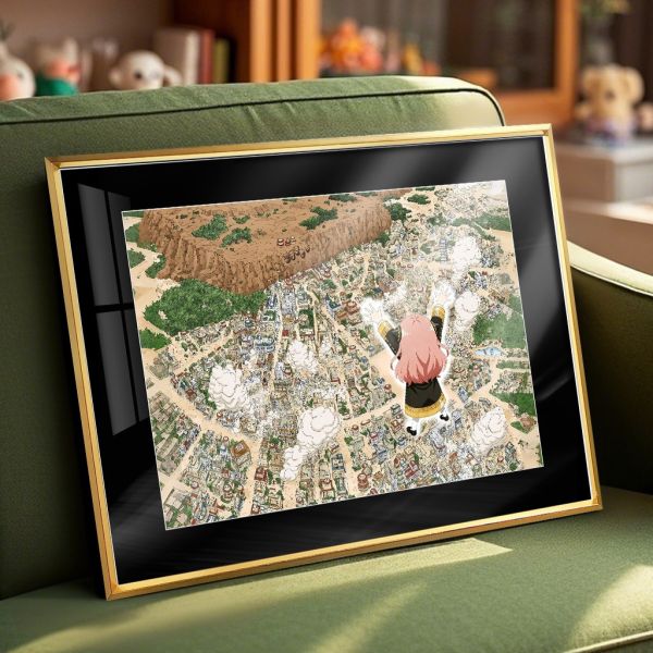 千鳥社《木葉村的阿尼亞》間諜過家家火影忍者午睡毯地毯裝飾畫 