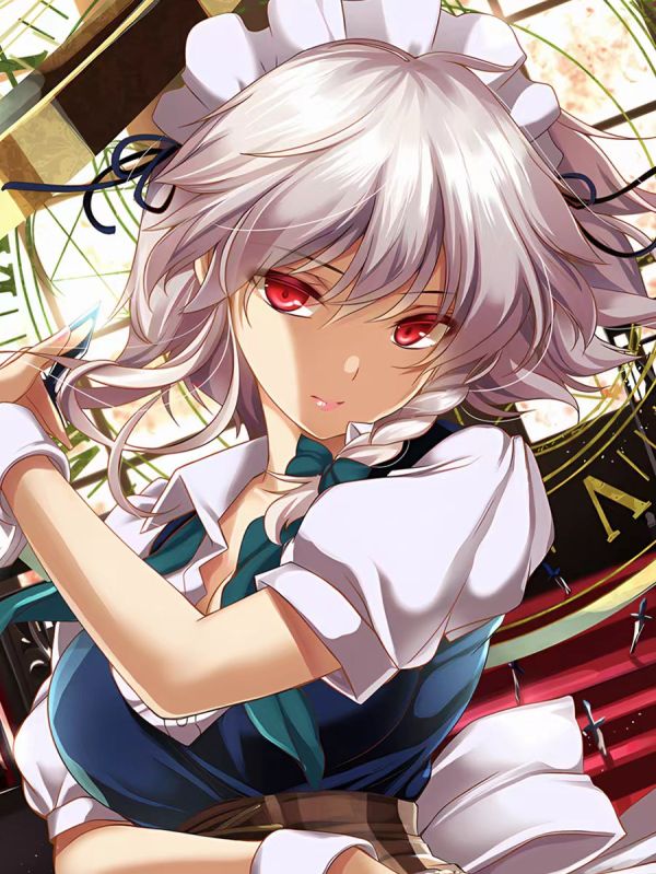 星空《十六夜咲夜》東方Project紅魔鄉PAD長女僕長裝飾畫 