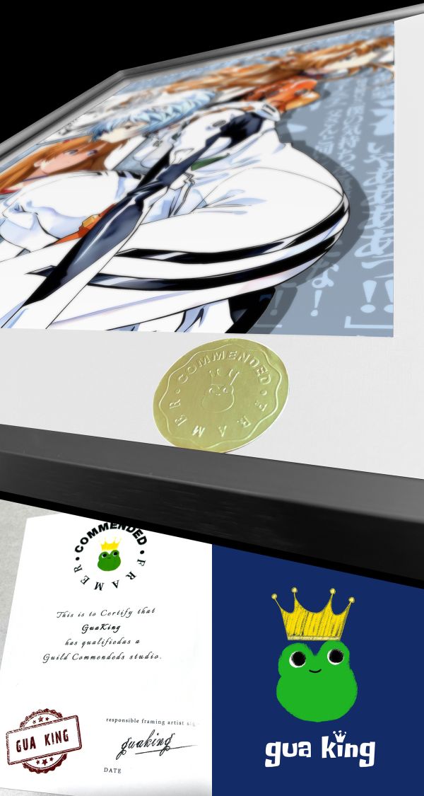 皇呱《凌波麗&明日香》新世紀福音戰士戰鬥出擊裝飾畫 