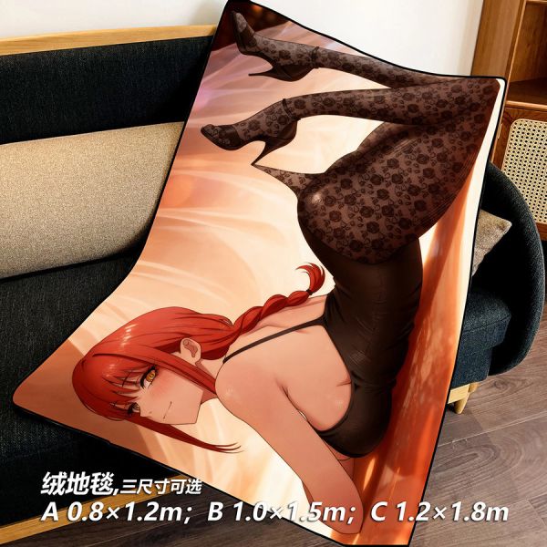 千鳥社《魅色瑪奇瑪》鏈鋸人支配惡魔午睡毯地毯裝飾畫 