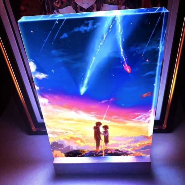 阿喵畫社 重製版 你的名字發光透明卡磚 