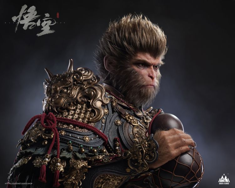 正版授權 Queen Studios 《黑神話：悟空》天命人1/1半身像 
