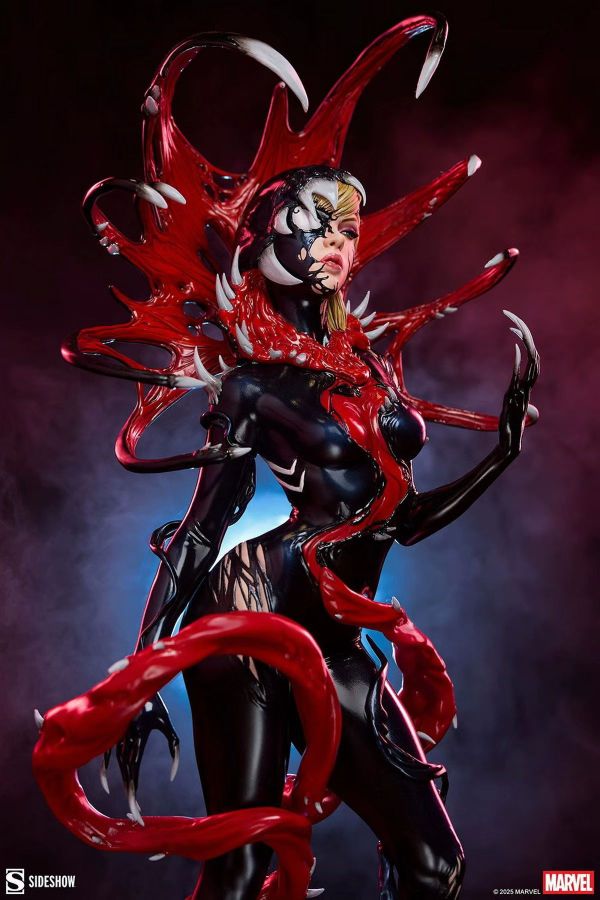 正版授權 Sideshow 56cm 漫威 Gwenom 幽靈蜘蛛與毒液共生體 