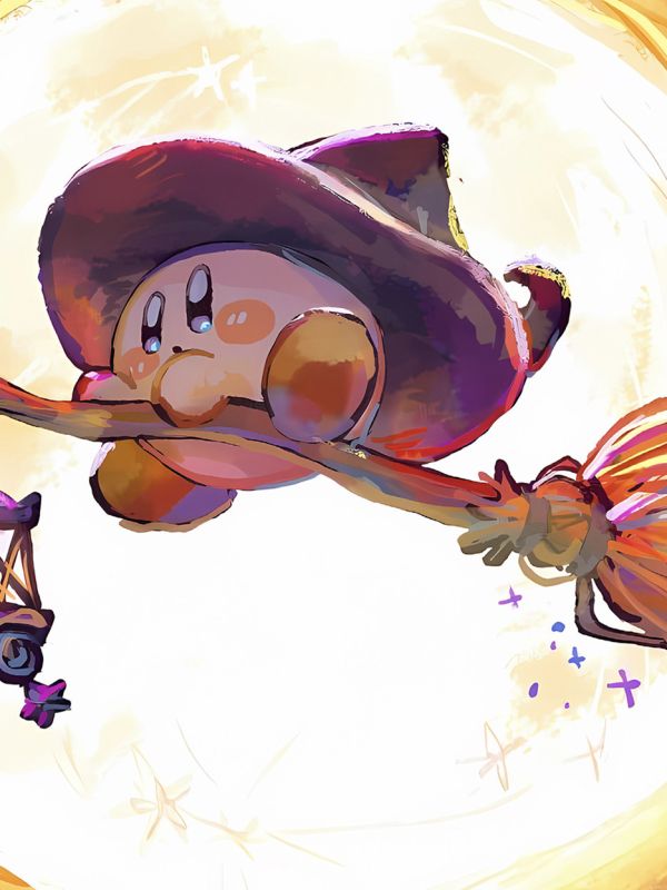 星空《魔法星之卡比》Kirby卡比之星Switch裝飾畫 