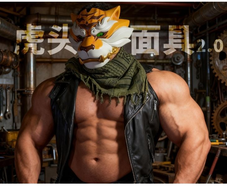 【工作室現貨】柴丼 虎頭面具2.0 