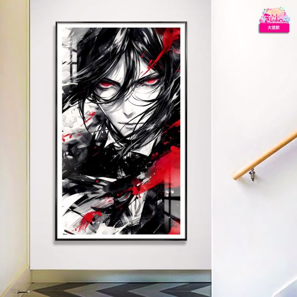 阿喵畫社 墨染塞巴斯蒂安超清裝飾畫 