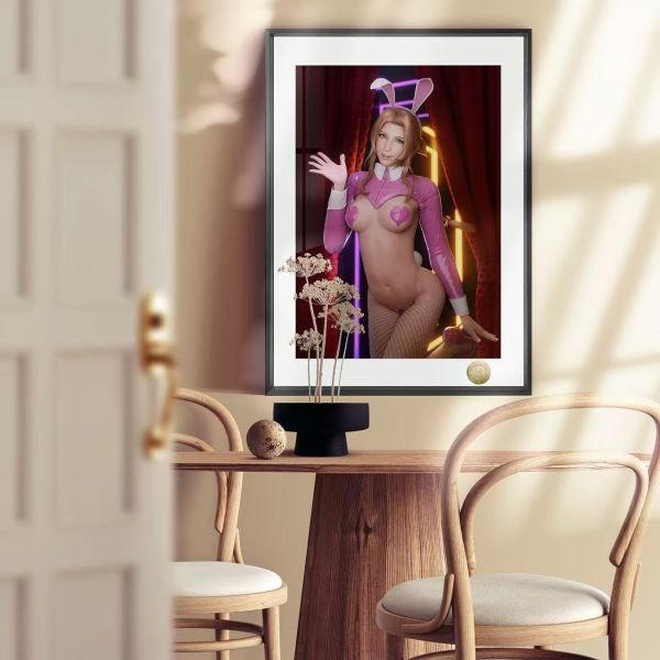 皇呱 《蒂法愛麗絲3D 兔女郎》最終幻想7裝飾畫 