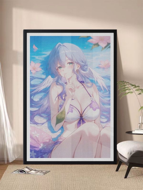 SKS香橙工作室 噓！知更鳥 彩色版畫裝飾畫 