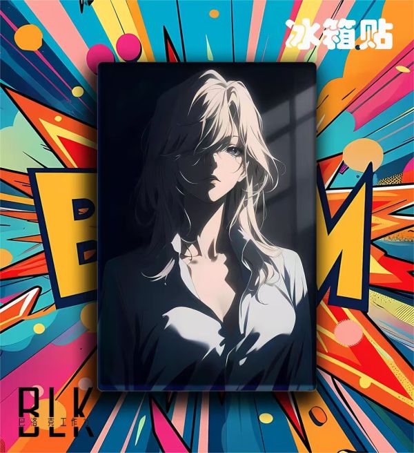 巴洛克 貝爾摩得貝姐名偵探柯南黑衣組織動漫裝飾畫/亞克力冰箱貼 