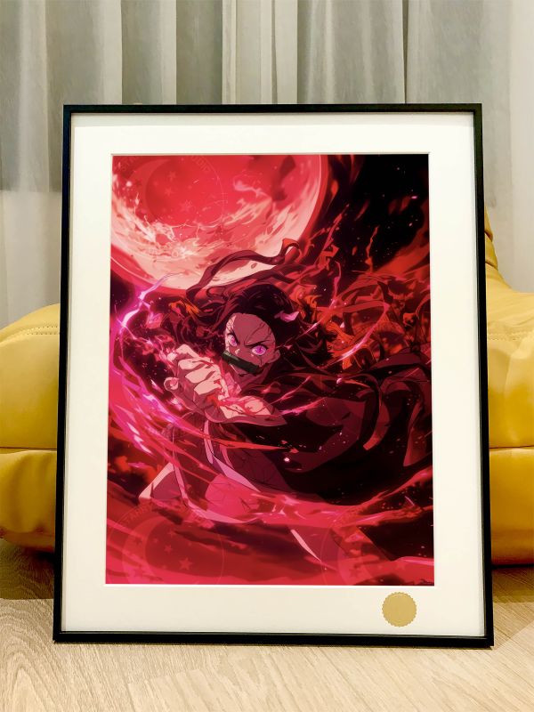 星空 《彌豆子》炭治郎鬼滅之刃Nezukov裝飾畫 