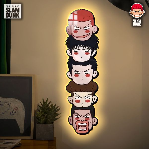 阿喵畫社 灌籃高手全隊疊疊樂超長燈帶畫 