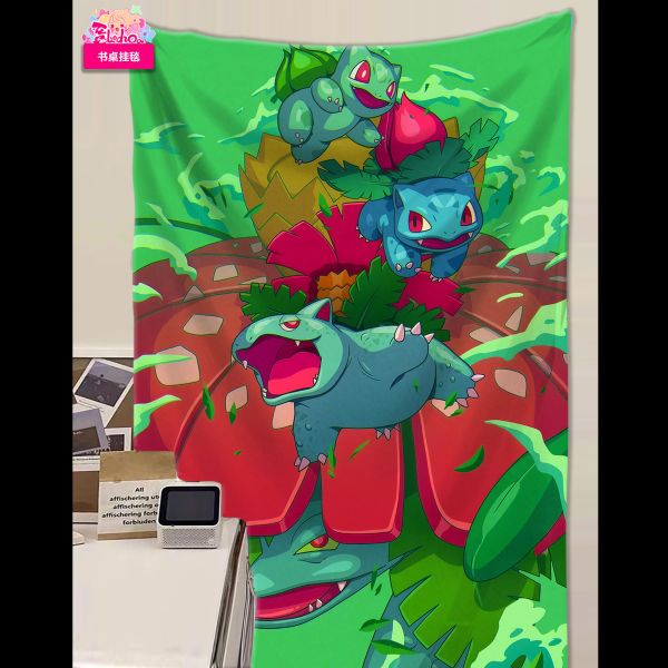 阿喵畫社 寶可夢三家進化組三聯組合 裝飾畫 