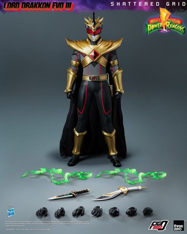 正版授權 Threezero 1/6 新恐龍戰隊 破碎網格 龍帝 三階 