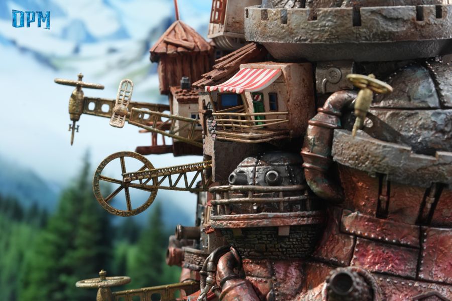 【補款】OPM-Studio 宮崎駿桌面場景系列009-哈爾的移動城堡-行走的城堡 