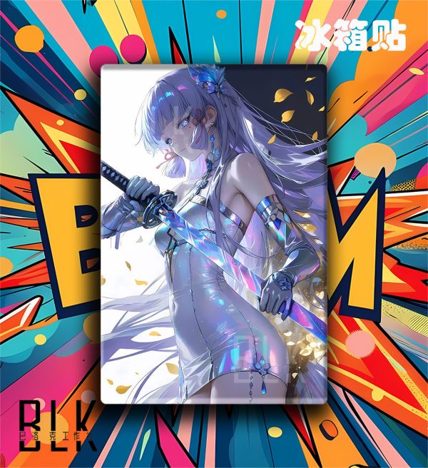 巴洛克 流光神裏綾華原神裝飾畫/冰箱貼 
