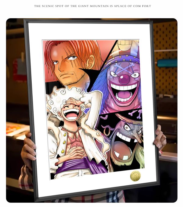 皇呱《新世界四皇》海賊王周邊裝飾畫 