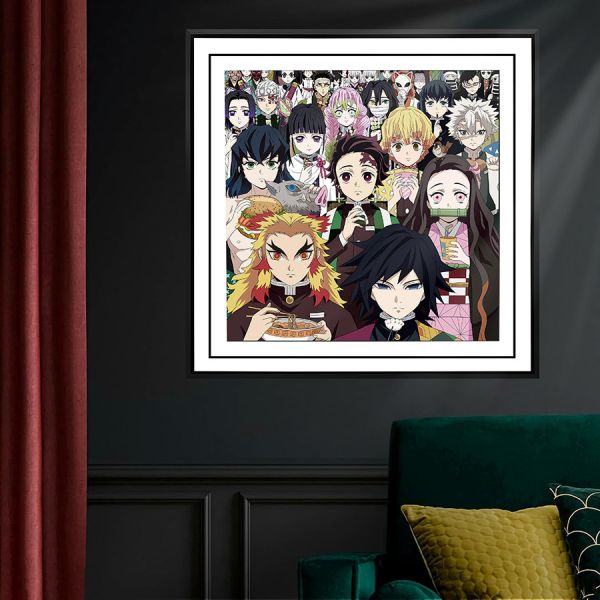 千鳥社《鬼殺隊的美食時光》鬼滅之刃九柱午睡毯地毯裝飾畫 