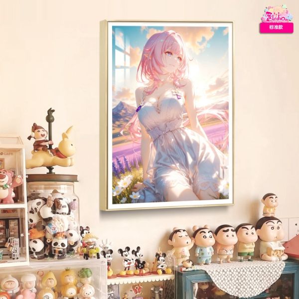 阿喵畫社 花海 愛莉希雅裝飾畫 