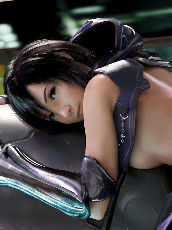 星空工作室 《機車尤菲》最終幻想蒂法如月裝飾畫 