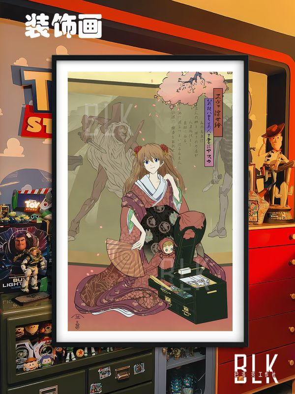 巴洛克《浮世繪系列EVA》新世紀福音戰士裝飾畫 