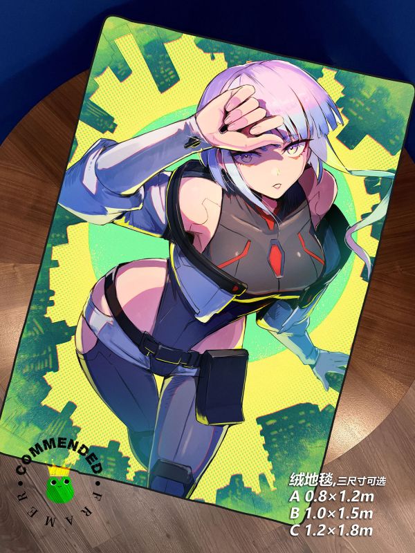 皇呱《邊緣行者露西》賽博浪客夜之城裝飾畫 