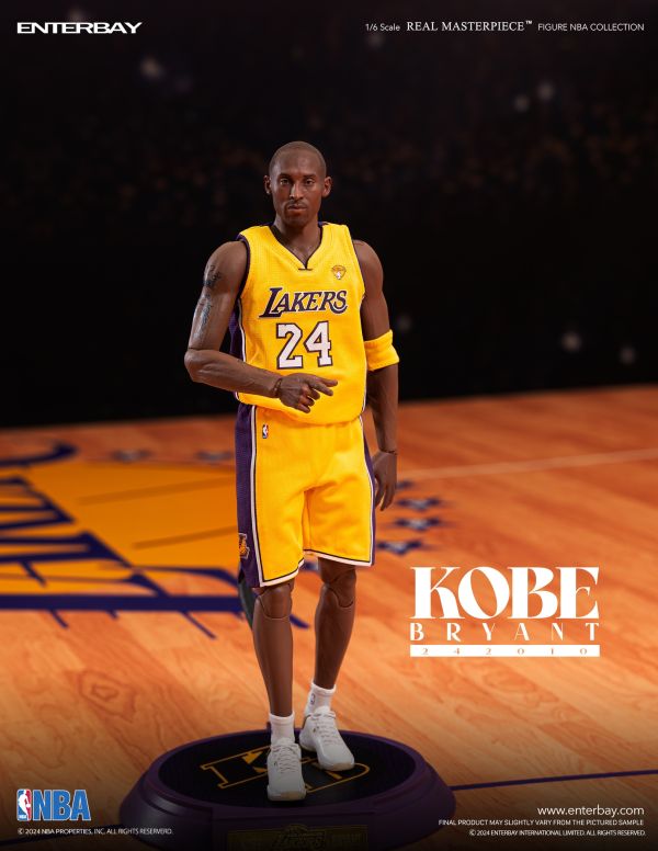 正版授權 Enterbay Real Masterpiece NBA系列 科比布萊恩特 蠟像級人偶 