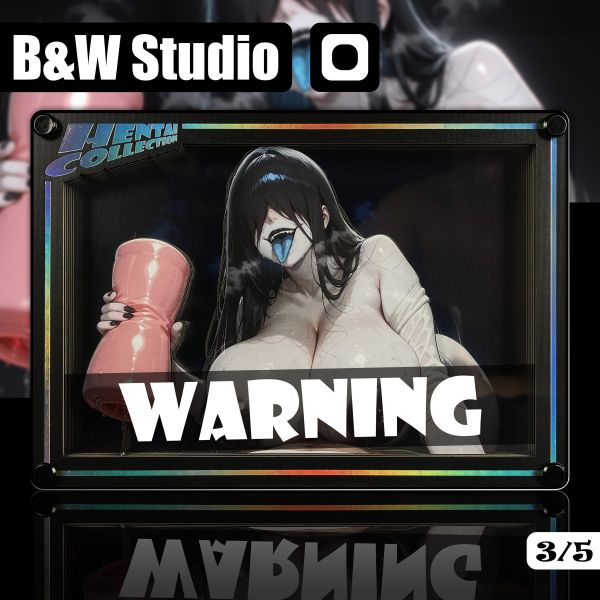 黑白畫映 B&W Studio AI Creator系列桌面裝飾卡磚 第一彈 貞子 