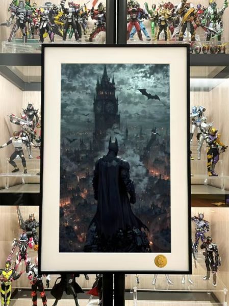 星空 《黑暗騎士》蝙蝠俠batman阿卡姆哥譚市動漫裝飾畫 