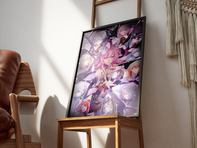 千鳥社《碎鏡餘憶》崩壞3愛莉希雅逐火之蛾午睡毯地毯裝飾畫 