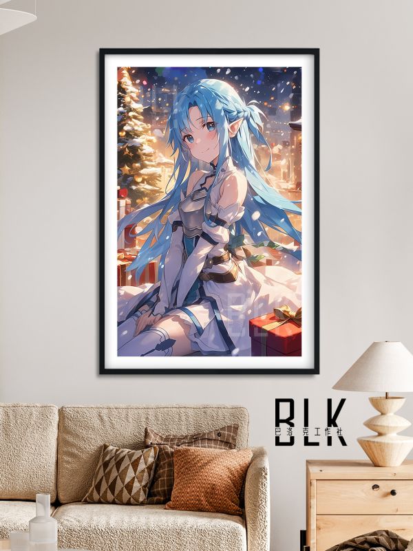 巴洛克 水精靈亞絲娜刀劍神域裝飾畫/冰箱貼 