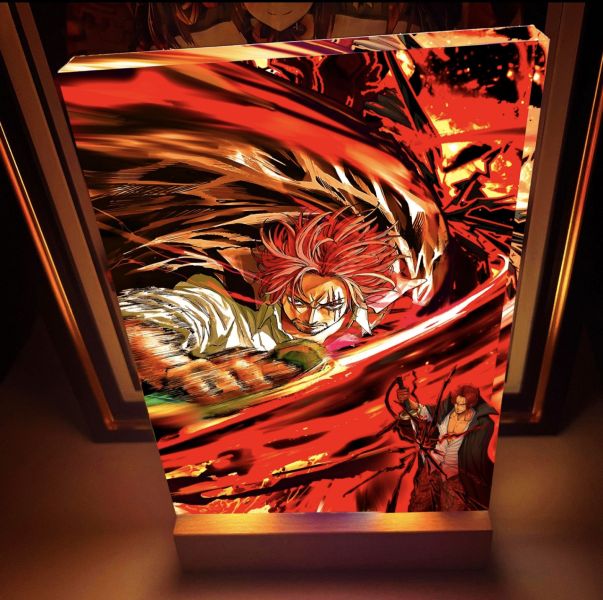 阿喵畫社 紅髮神避斬立體發光磚 