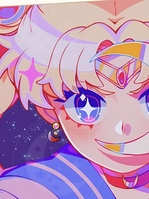 星空《閃光美少女》美少女戰士水兵月月野兔裝飾畫 