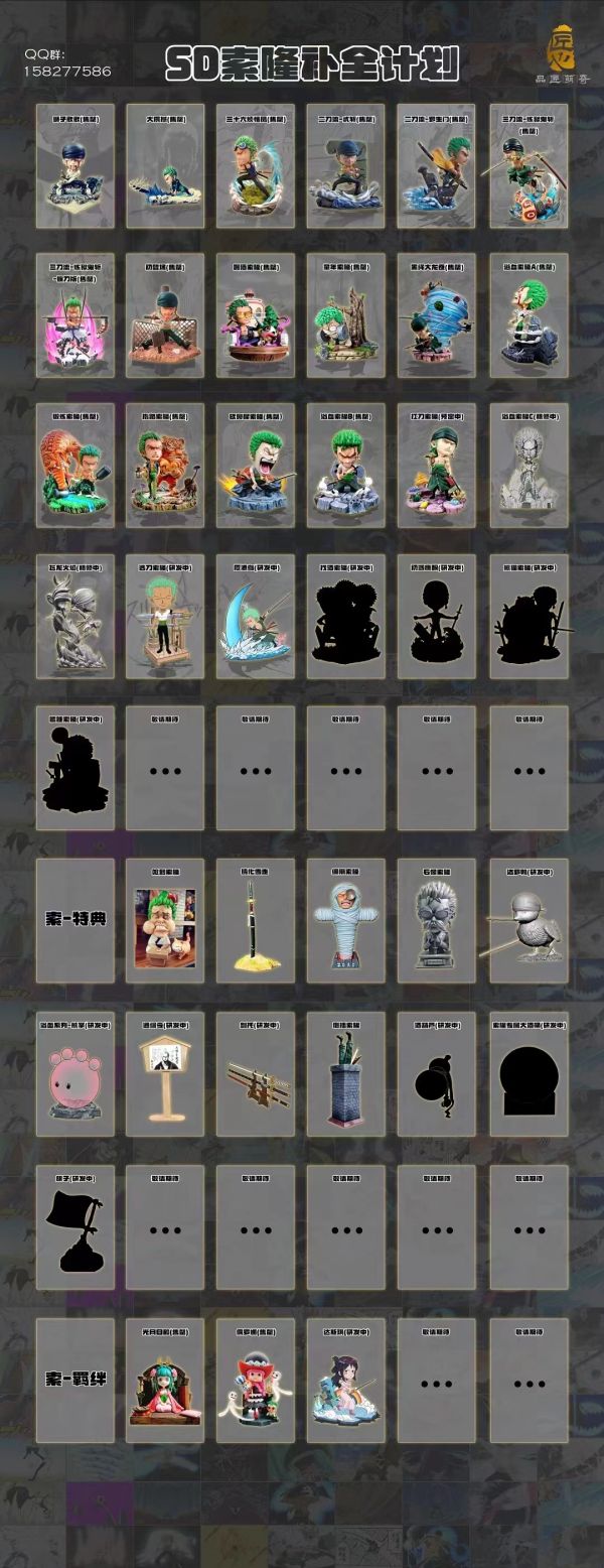 【現貨】品匠萌奇 倒插煙囪索隆 