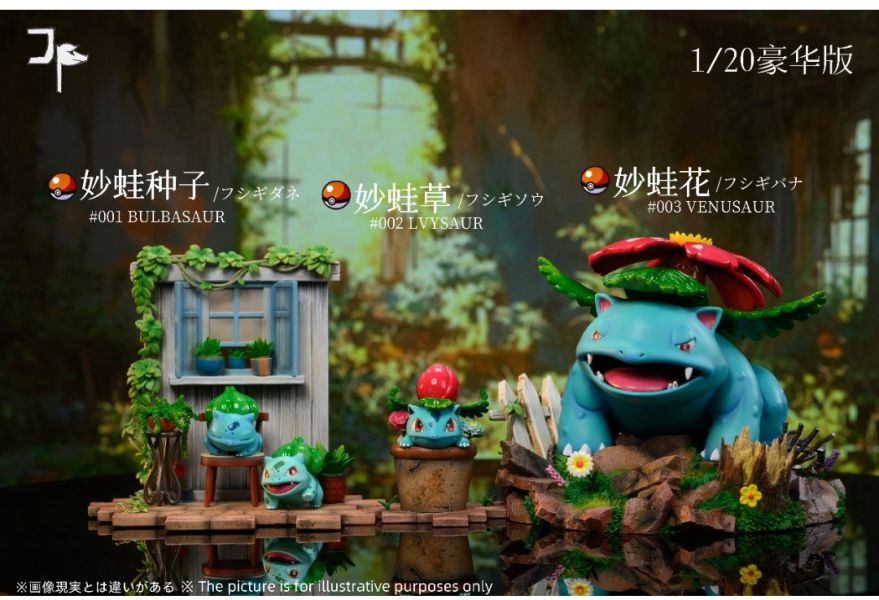 JP工作室 城市生態系列第5彈 1/20 妙蛙花進化組 