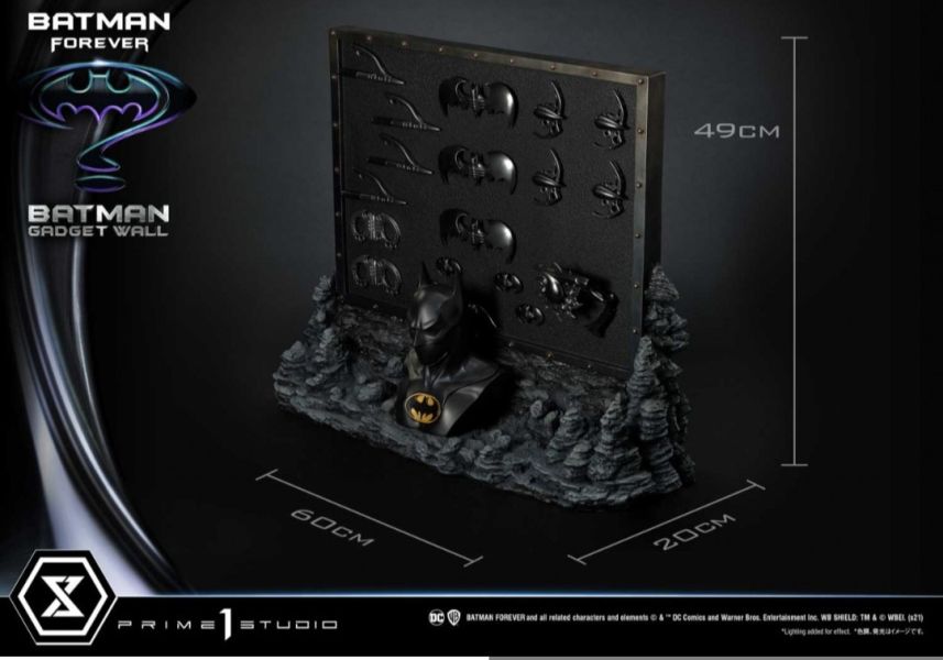 正版授權 Prime 1 Studio 1/3 1995永遠的蝙蝠俠 裝備牆 
