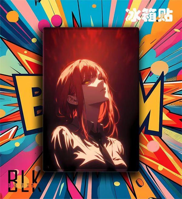 巴洛克 瑪奇瑪電鋸人裝飾畫/亞克力冰箱貼 