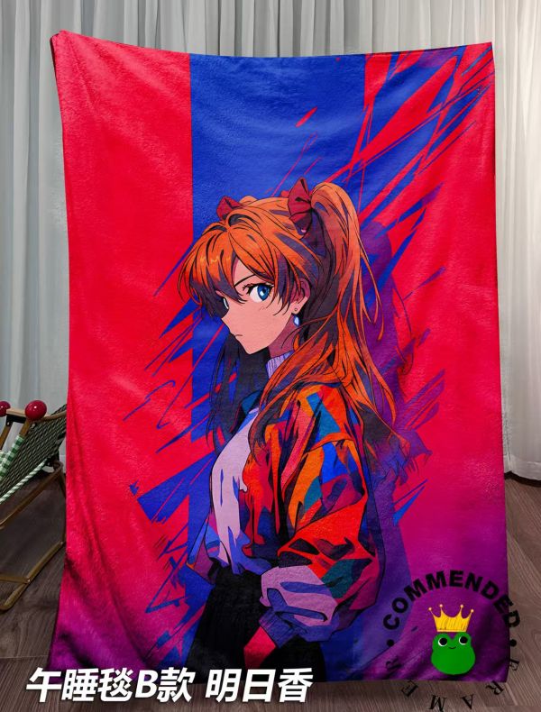 皇呱 《凌波麗&明日香》EVA緋紅單人照裝飾畫 