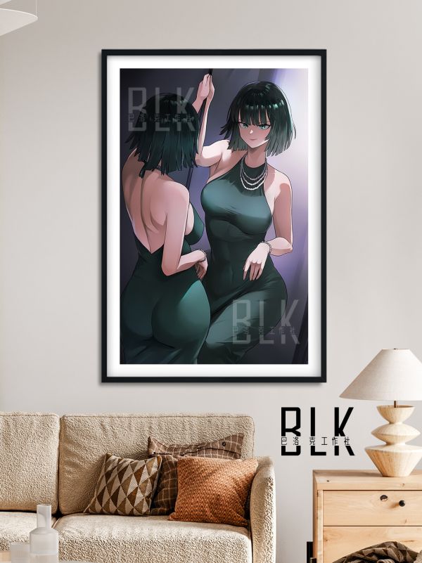 巴洛克《禮服吹雪》一拳超人Fubuki裝飾畫冰箱貼 