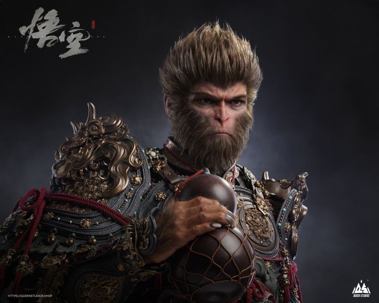 正版授權 Queen Studios 《黑神話：悟空》天命人1/1半身像 
