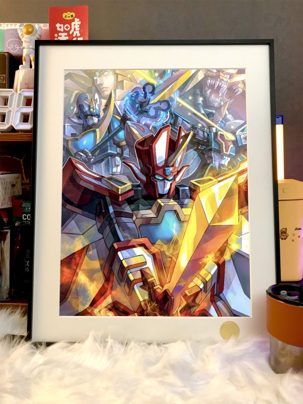 星空《光能使者》魔動王遙大地加斯拉比裝飾畫 