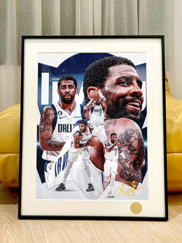 星空 《歐文》NBA達拉斯獨行俠凱里·歐文Kyrie Irving德魯大叔裝飾畫 