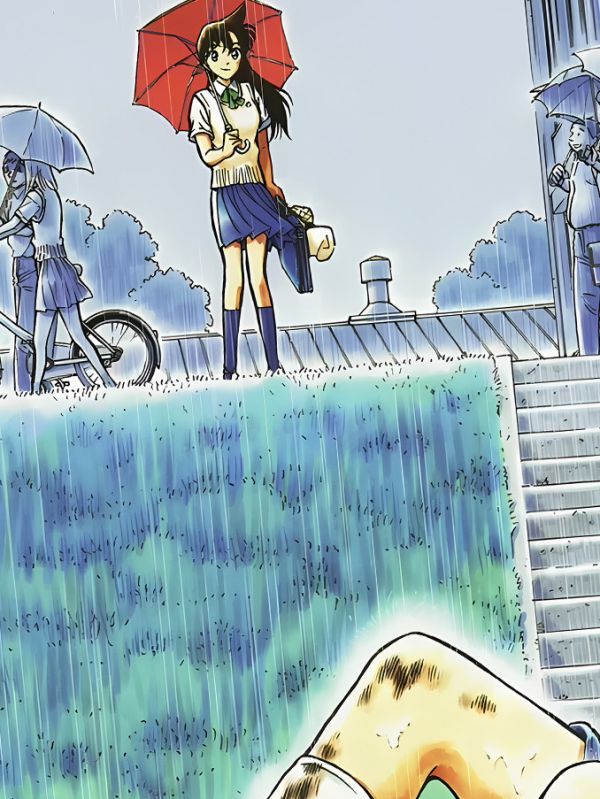 星空《足球少年》名偵探柯南工藤新一毛利蘭裝飾畫 