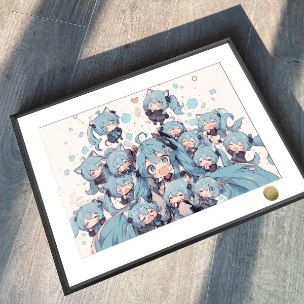 皇呱《Q萌初音未來》初音Miku裝飾畫 